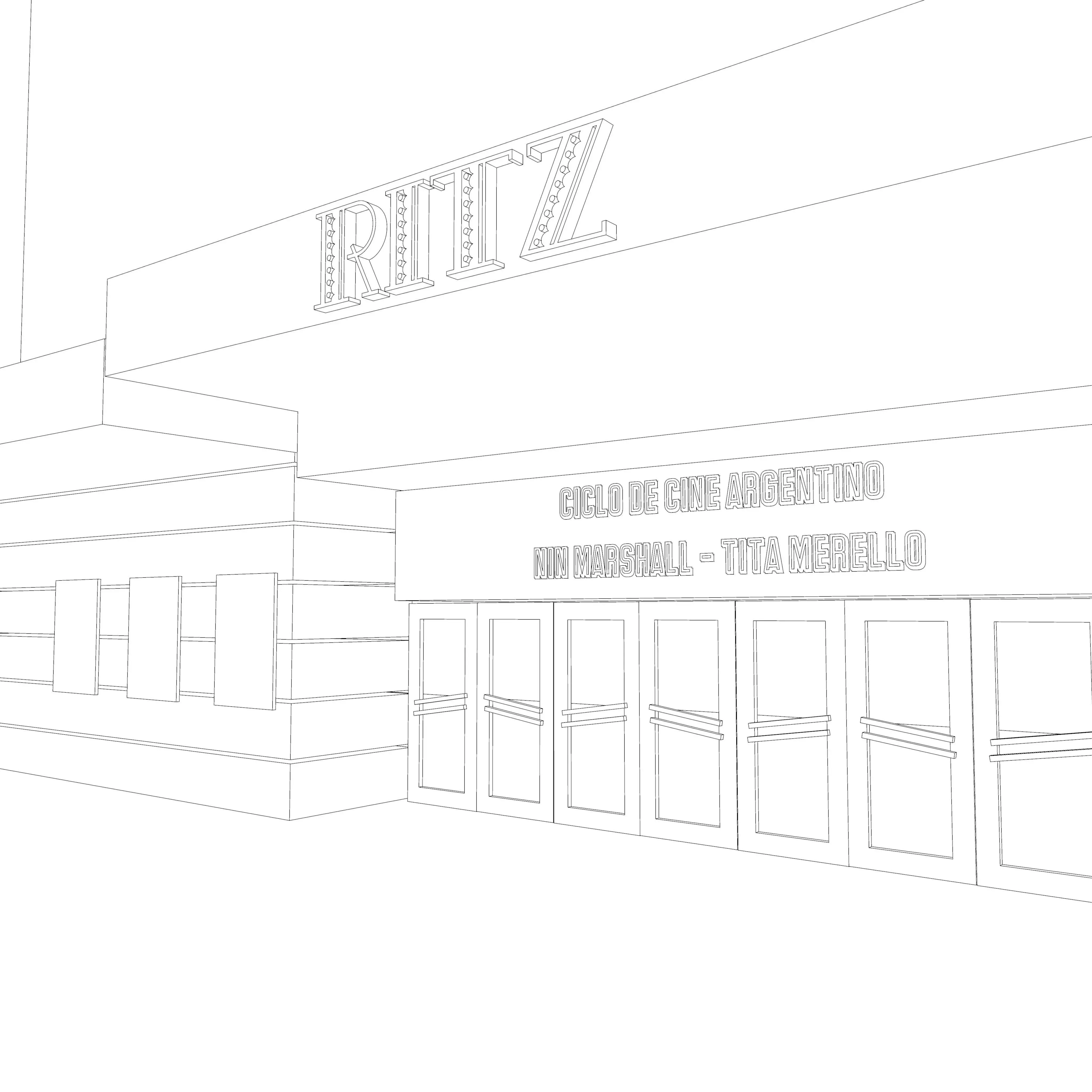 Cinema RITZ Coogee Sydney Australia Free 3D model