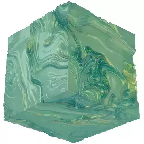 Riverbed marbled cube