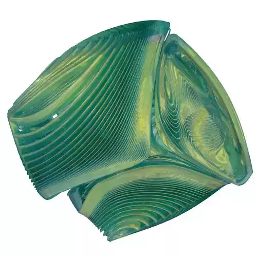 Rings glass sculpture