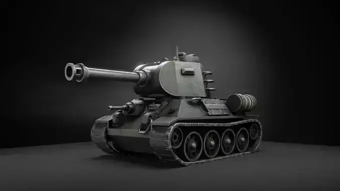 Stylized battle tank T-34