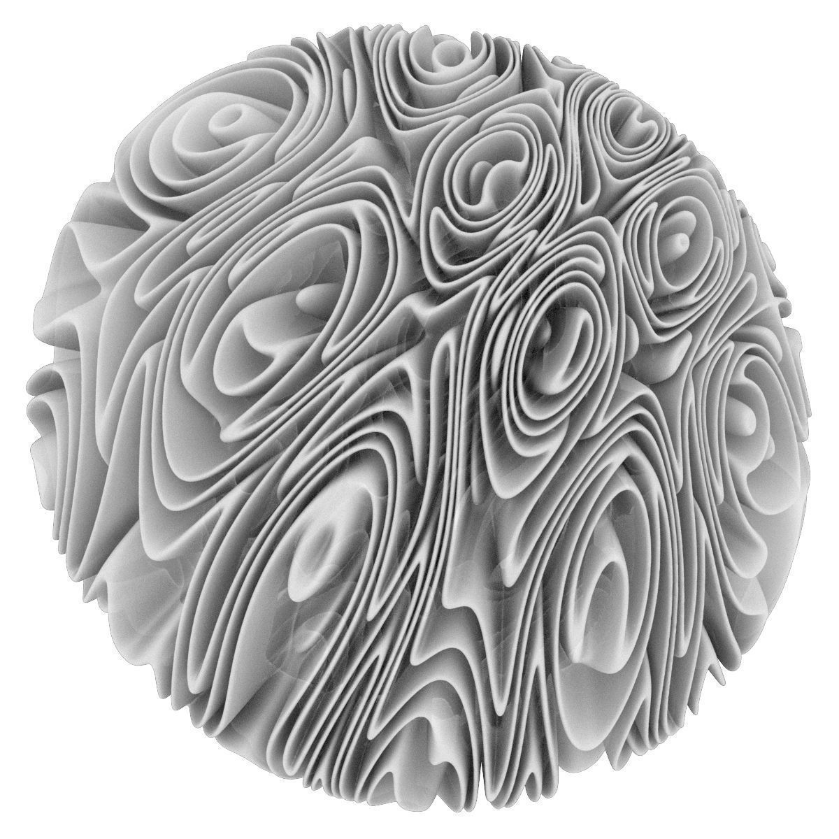 The Maze peacock swirled platter 3D model_1