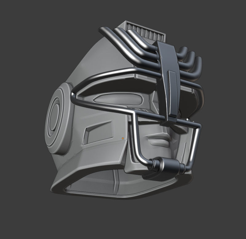 Power Rangers Turbo Megazord 3d Helmet RV ROBO 3D print model_1