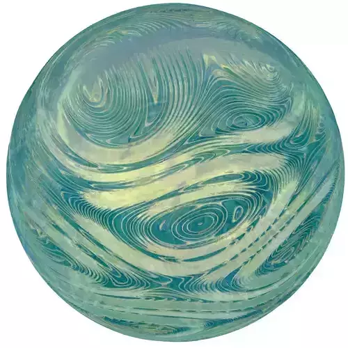 Jupiter glass ball with swirls 3D model