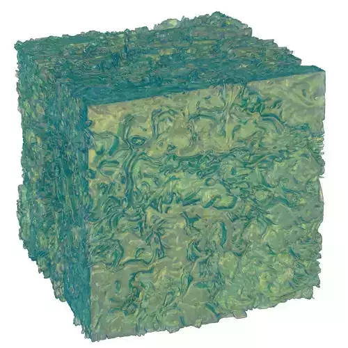Gnarly cube with paint 3D model