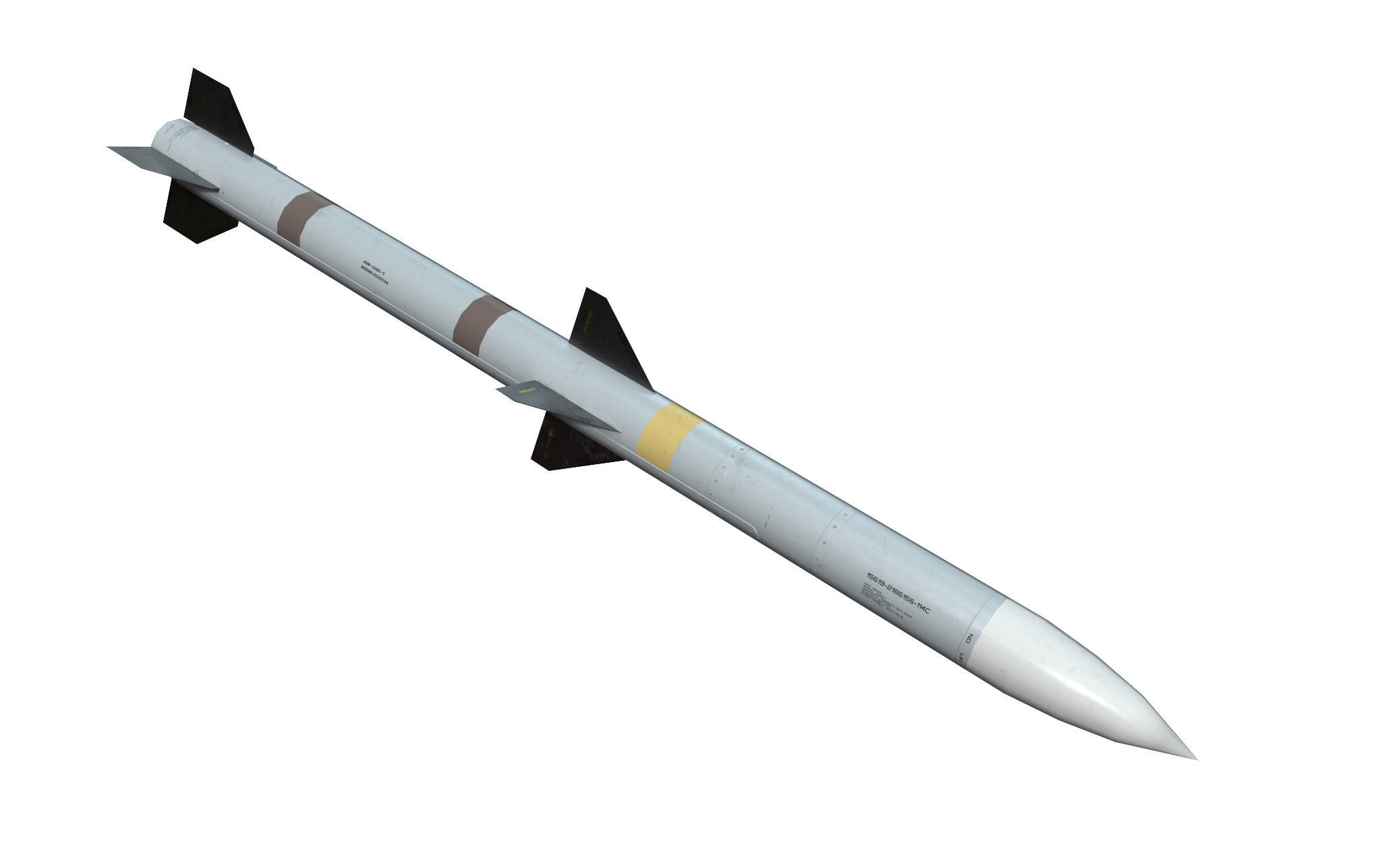 McDonnell Douglas F-15C Eagle Low-poly 3D model_9