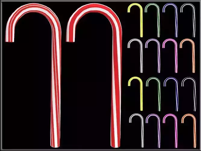 Candy Cane - 2 Types of Textures