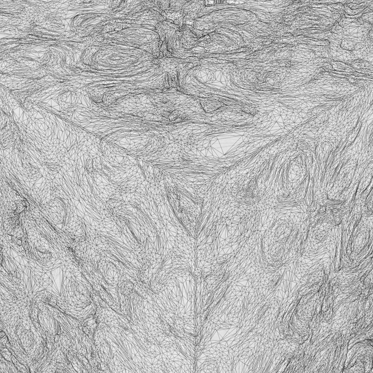 Cells cube with paint 3D model_1