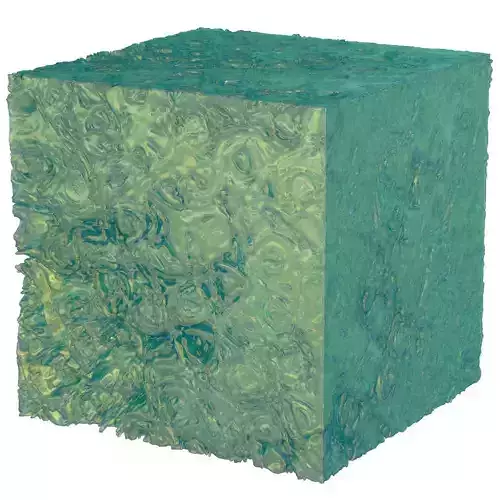 Cells cube with paint 3D model