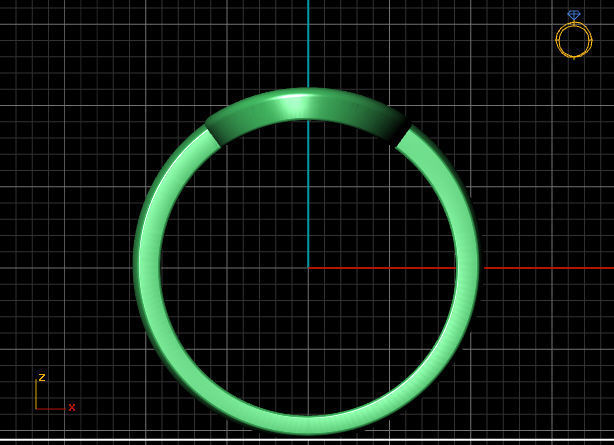 Om ring 3D print model_5