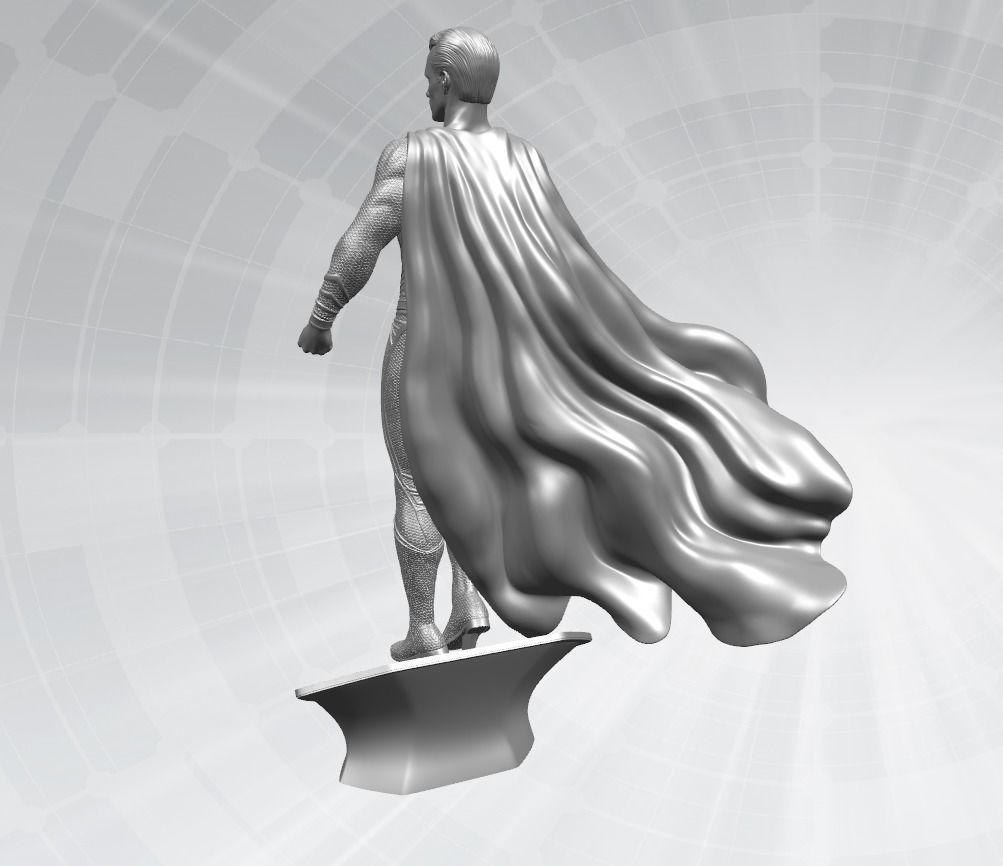 SuperMan Statue 3D model Ready to Print 3D print model_2