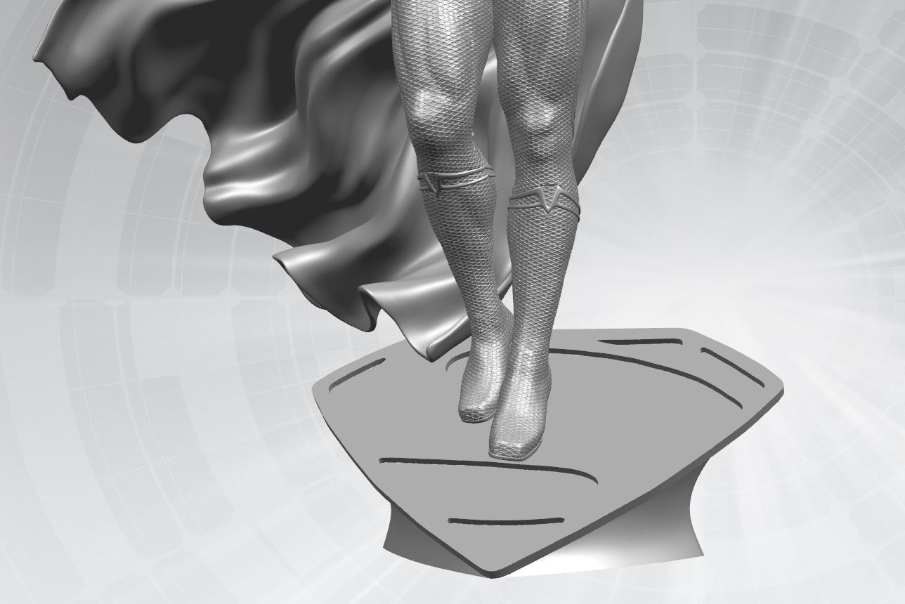 SuperMan Statue 3D model Ready to Print 3D print model_5