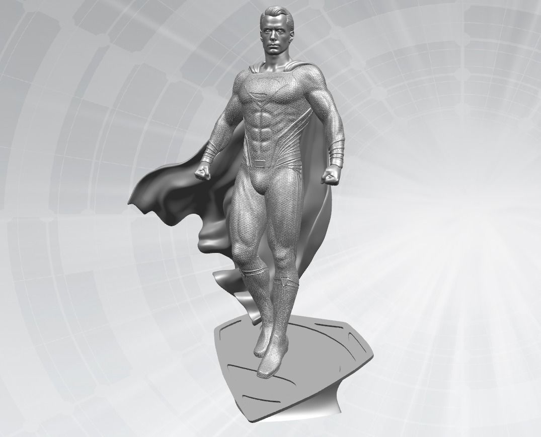 SuperMan Statue 3D model Ready to Print 3D print model_1