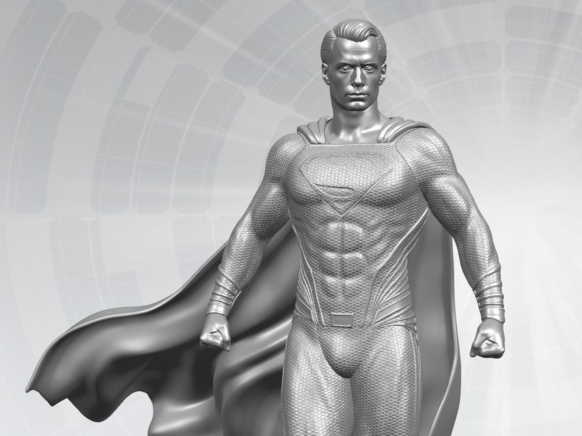 SuperMan Statue 3D model Ready to Print 3D print model_4