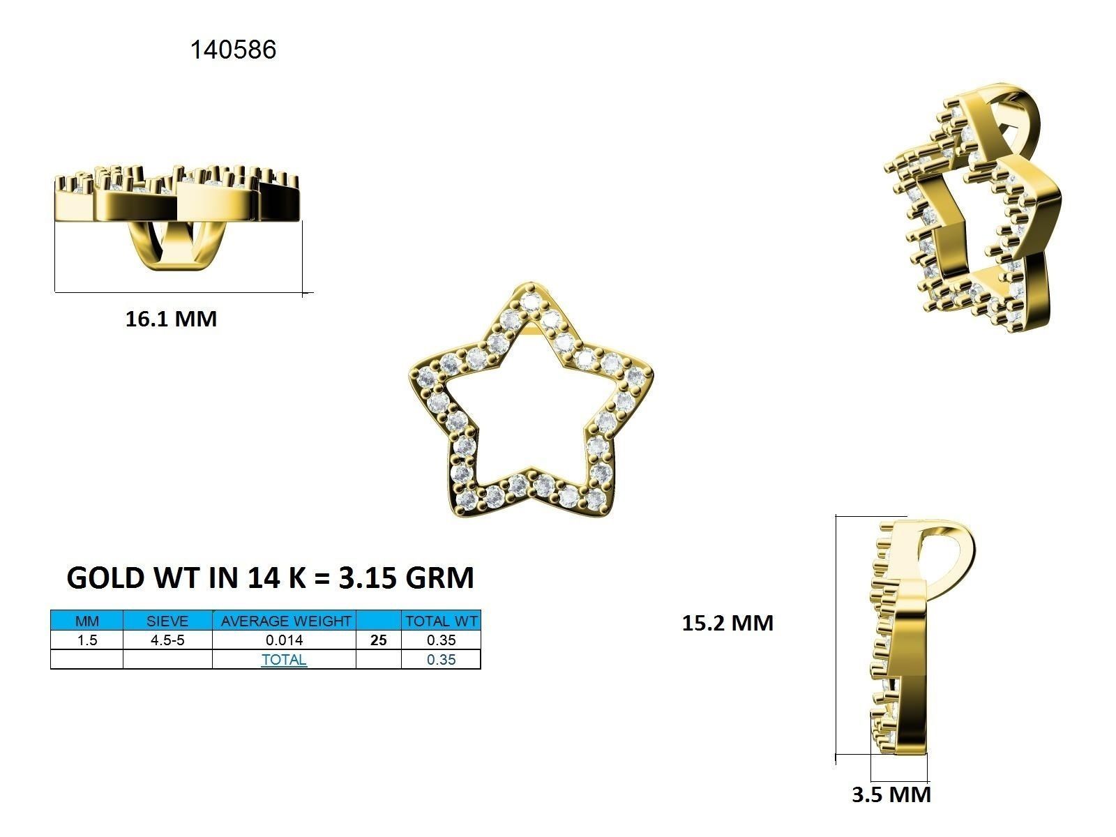 Pendant - 140586 3D print model_9