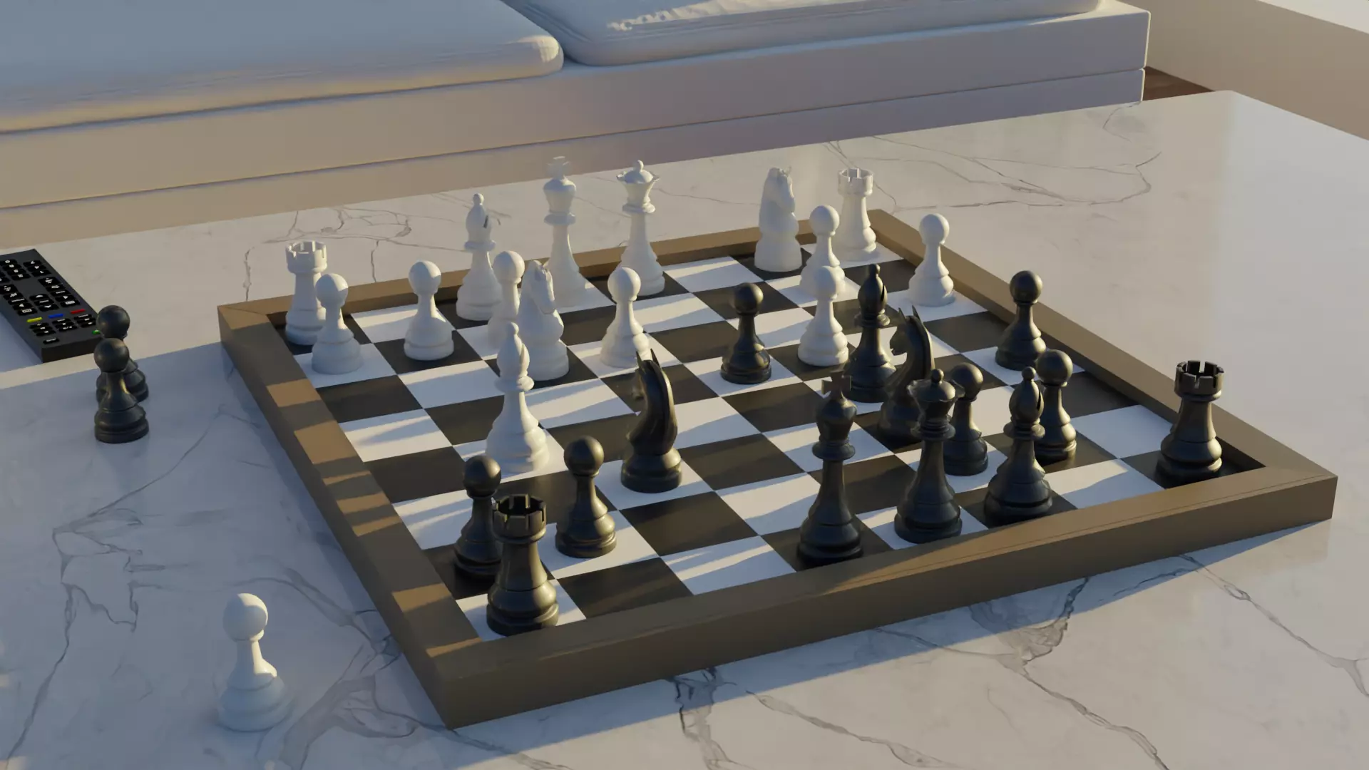 Chess set Free 3D model_0