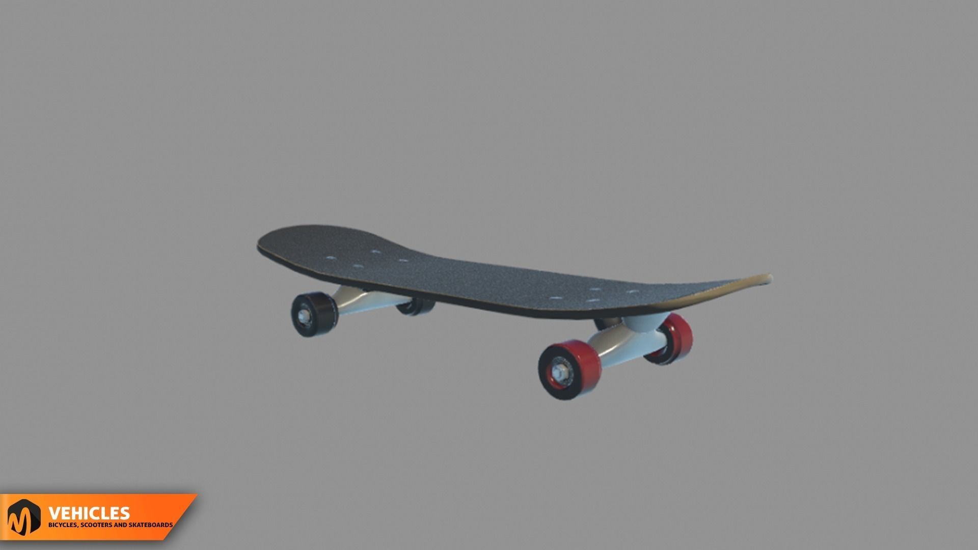 Vehicles - bicycles  scooters and skateboards 3D model_25