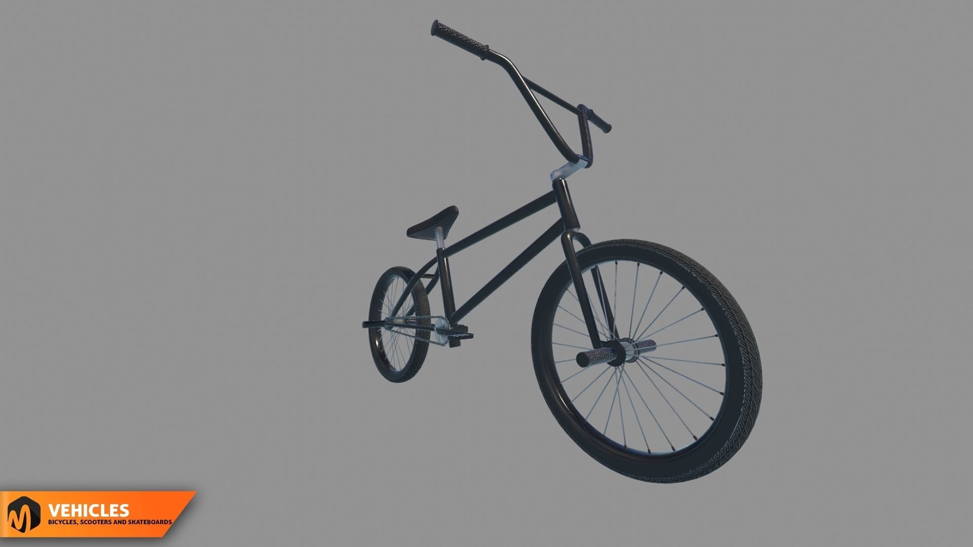 Vehicles - bicycles  scooters and skateboards 3D model_36