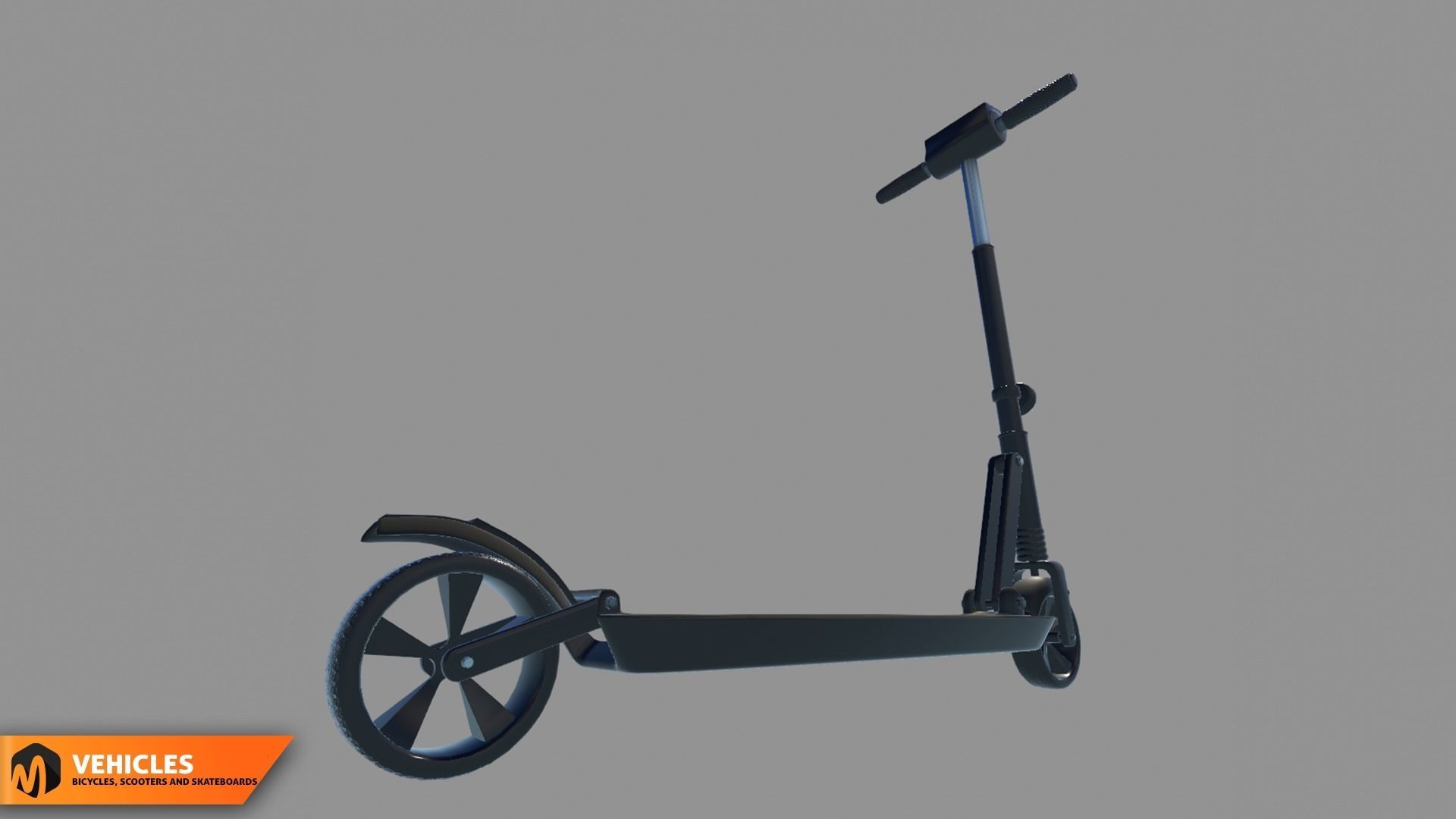 Vehicles - bicycles  scooters and skateboards 3D model_14