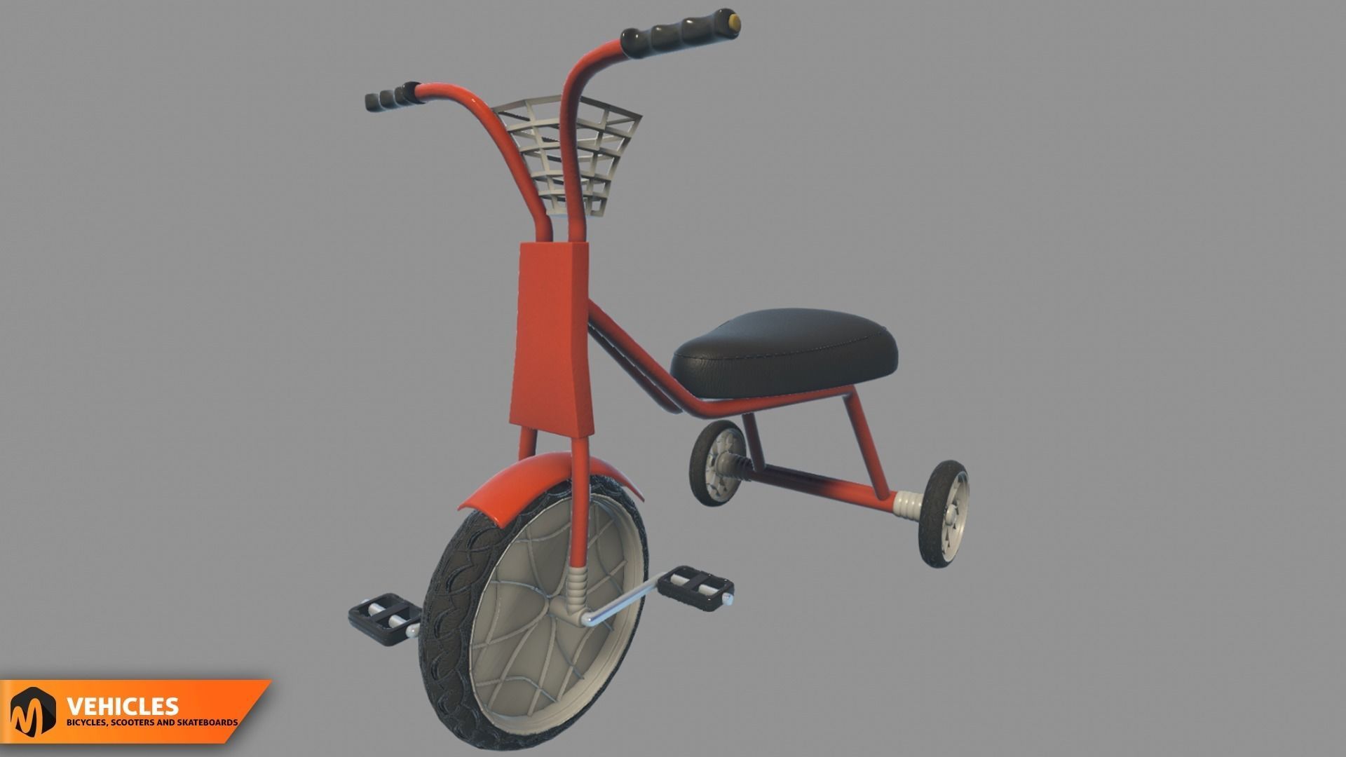 Vehicles - bicycles  scooters and skateboards 3D model_27