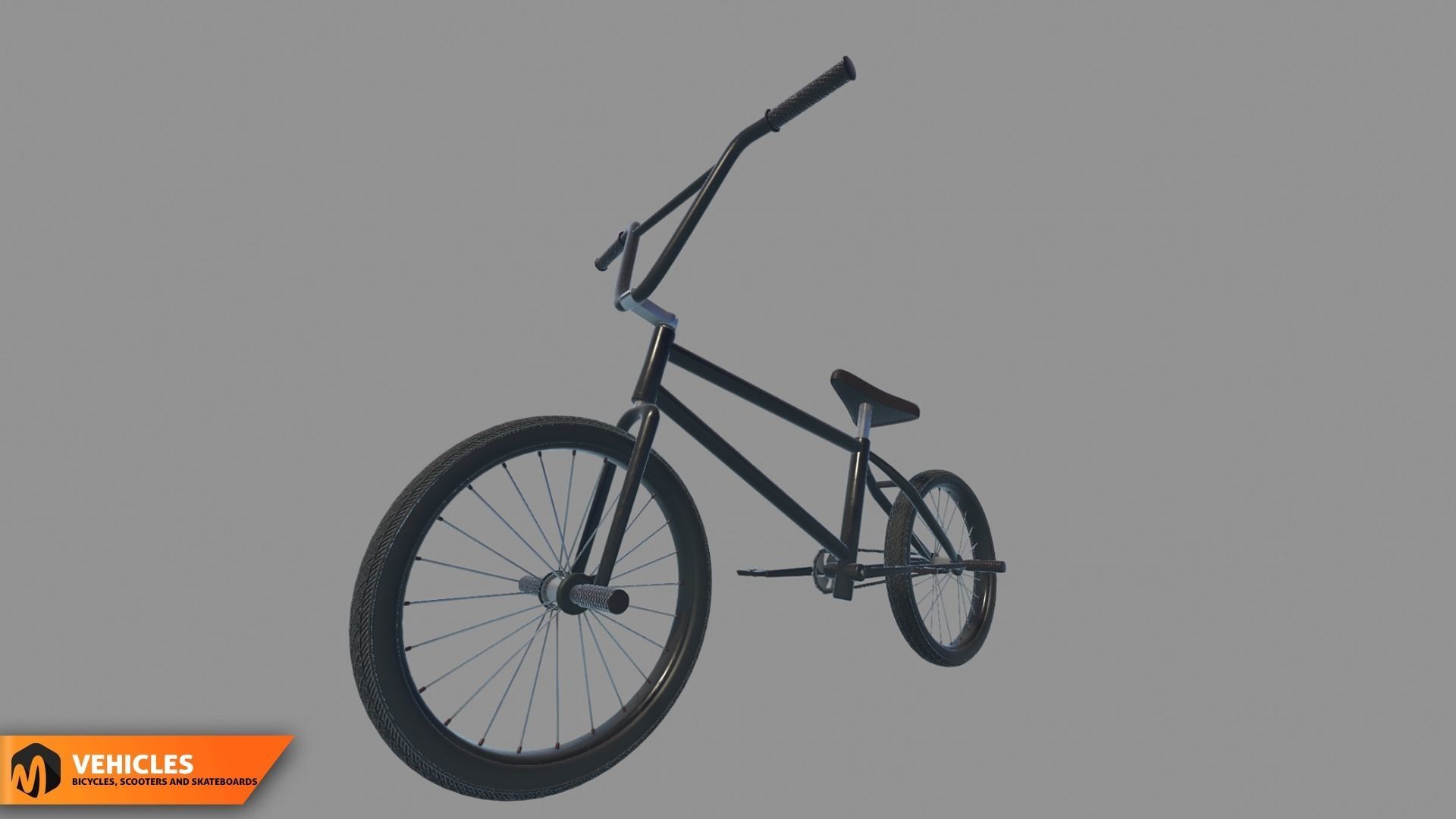 Vehicles - bicycles  scooters and skateboards 3D model_2