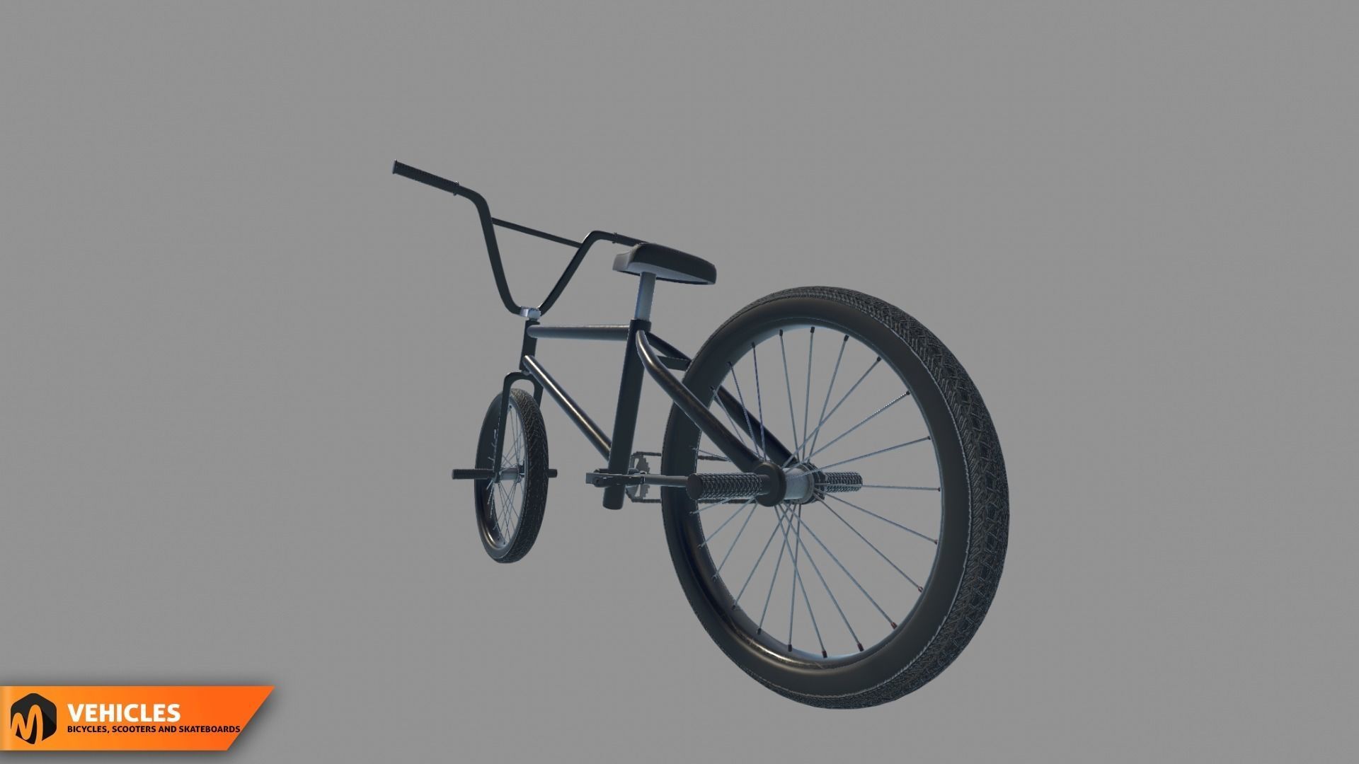 Vehicles - bicycles  scooters and skateboards 3D model_3