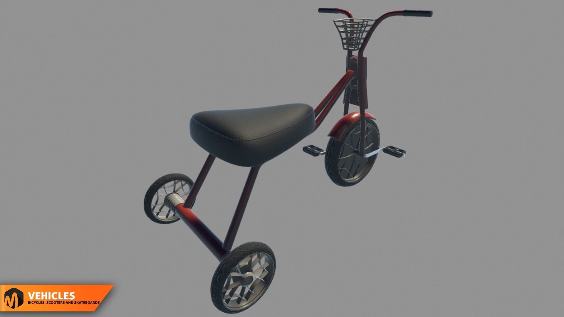 Vehicles - bicycles  scooters and skateboards 3D model_28