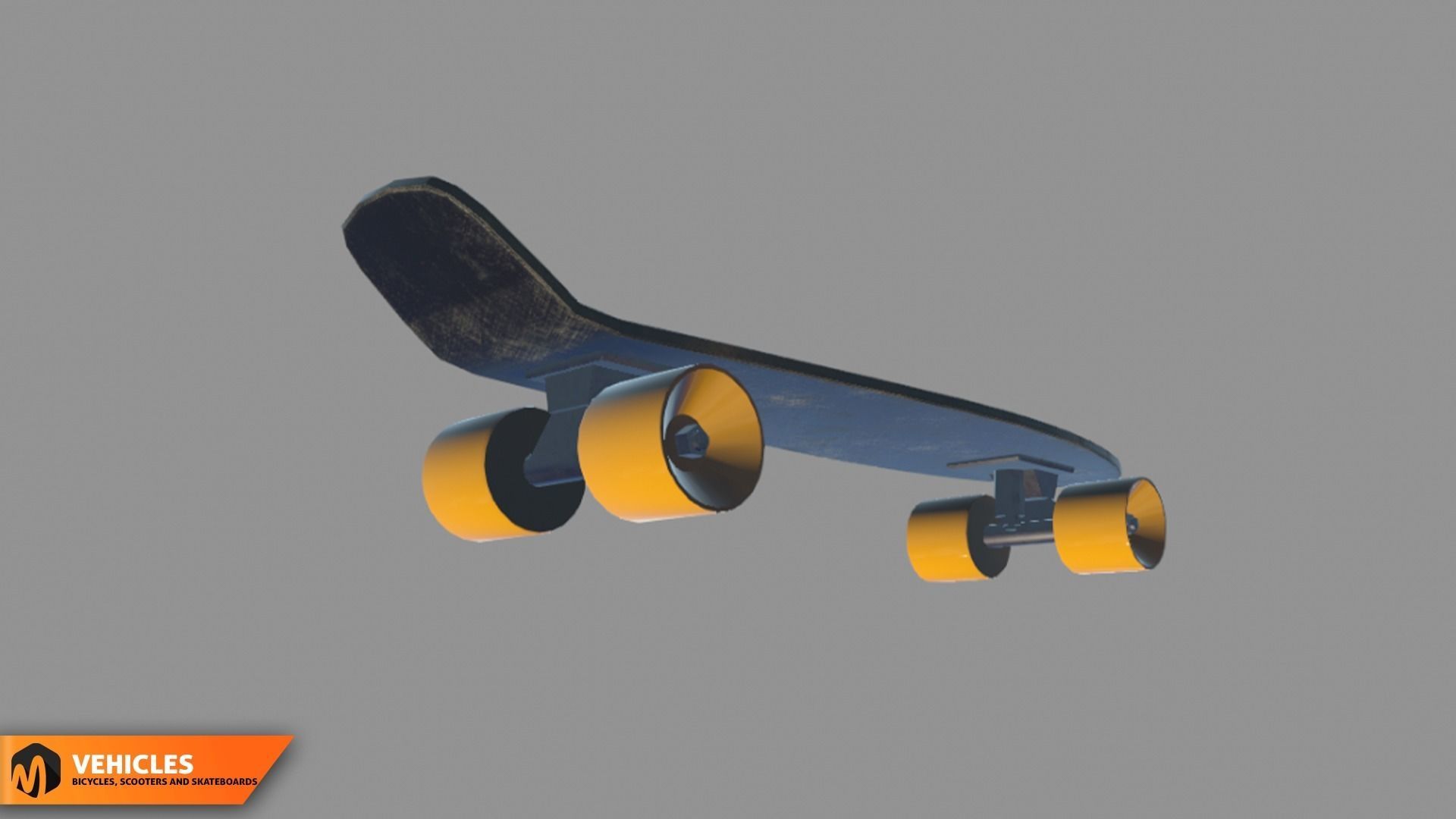 Vehicles - bicycles  scooters and skateboards 3D model_24