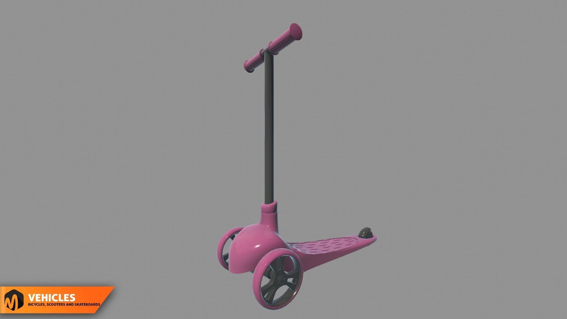 Vehicles - bicycles  scooters and skateboards 3D model_8