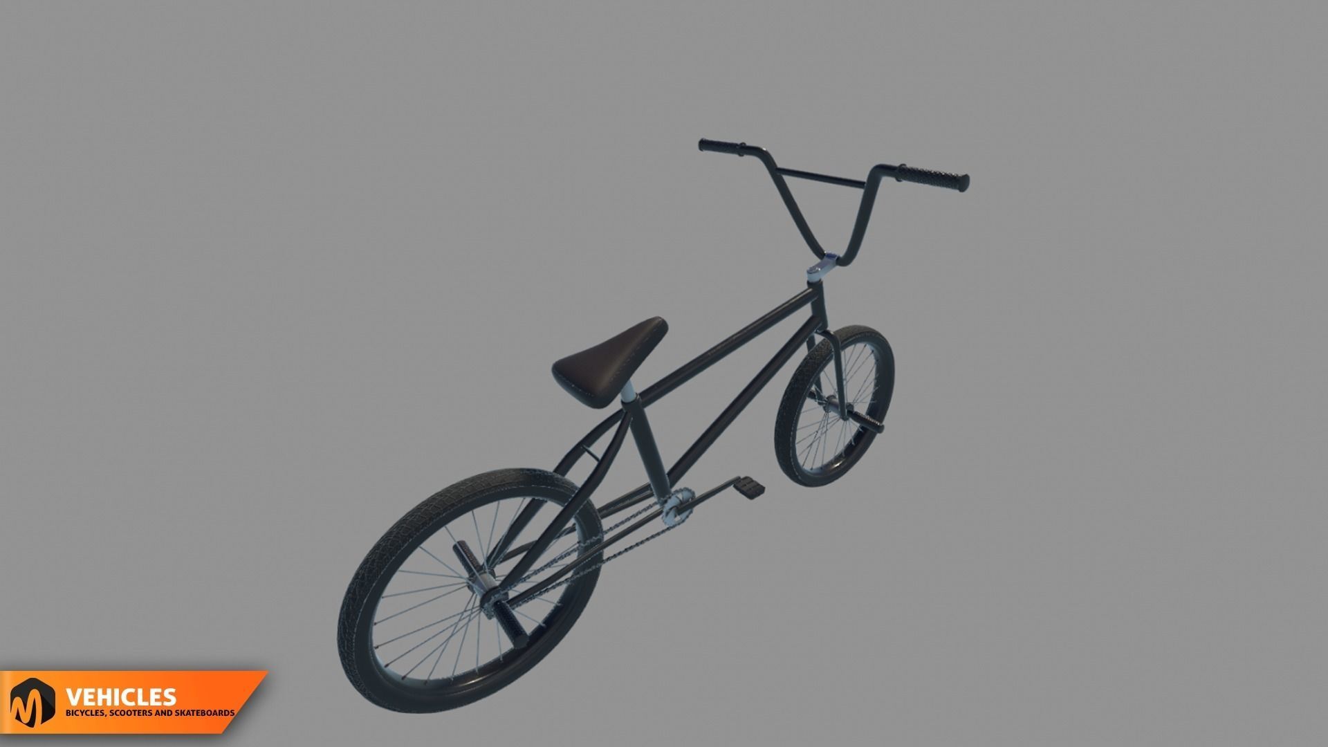 Vehicles - bicycles  scooters and skateboards 3D model_5