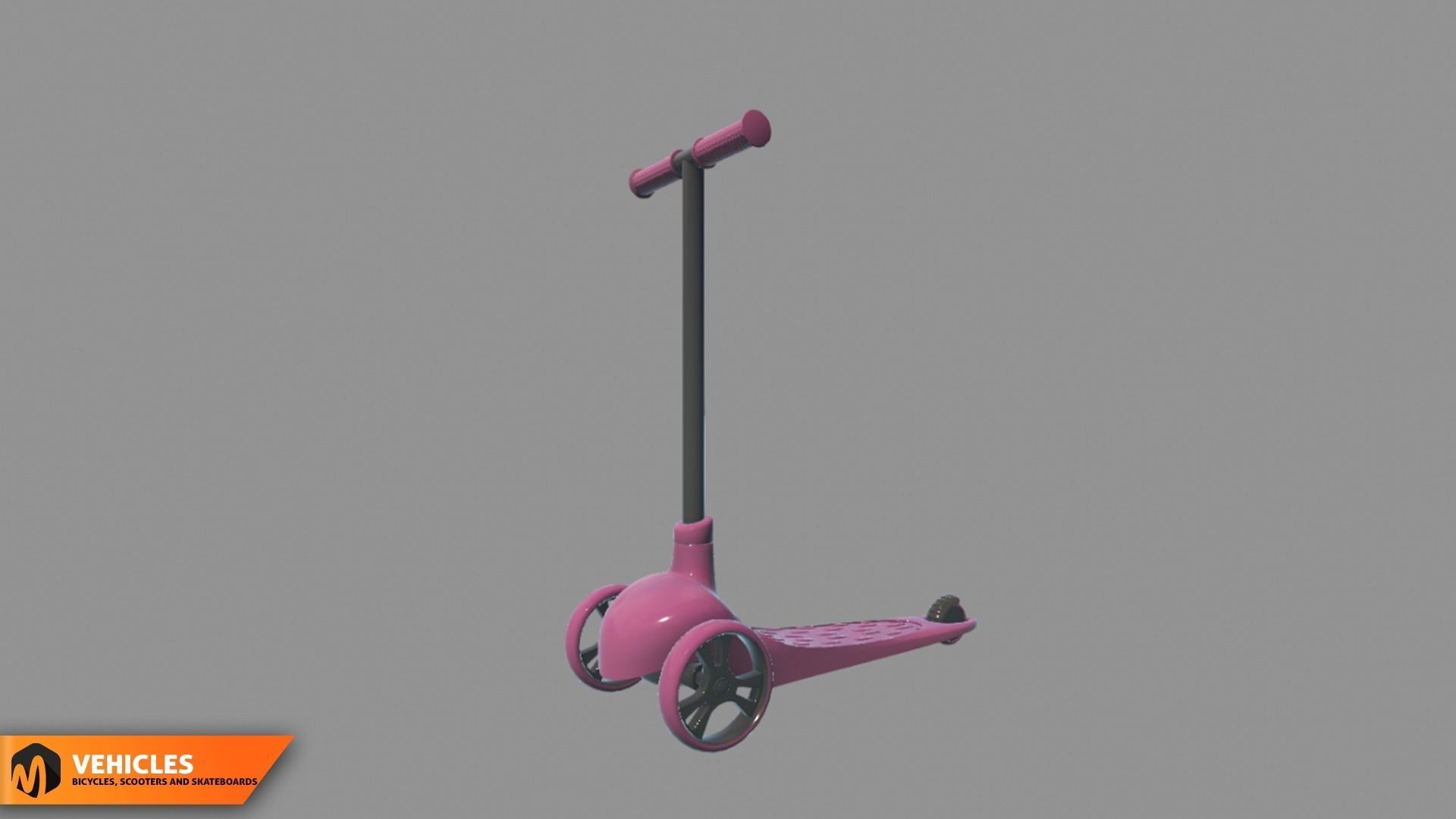 Vehicles - bicycles  scooters and skateboards 3D model_7