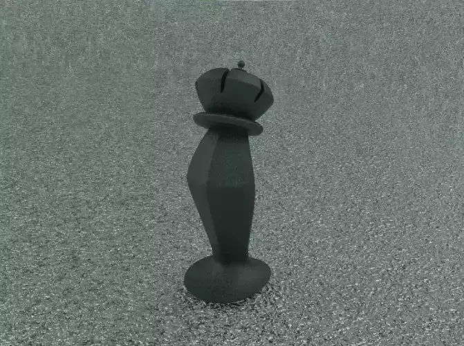 Puffing Chess-King 3D print model