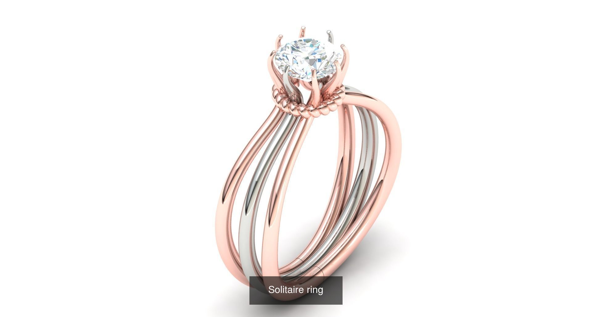204 Solitaire ring 3D Model Collection_44