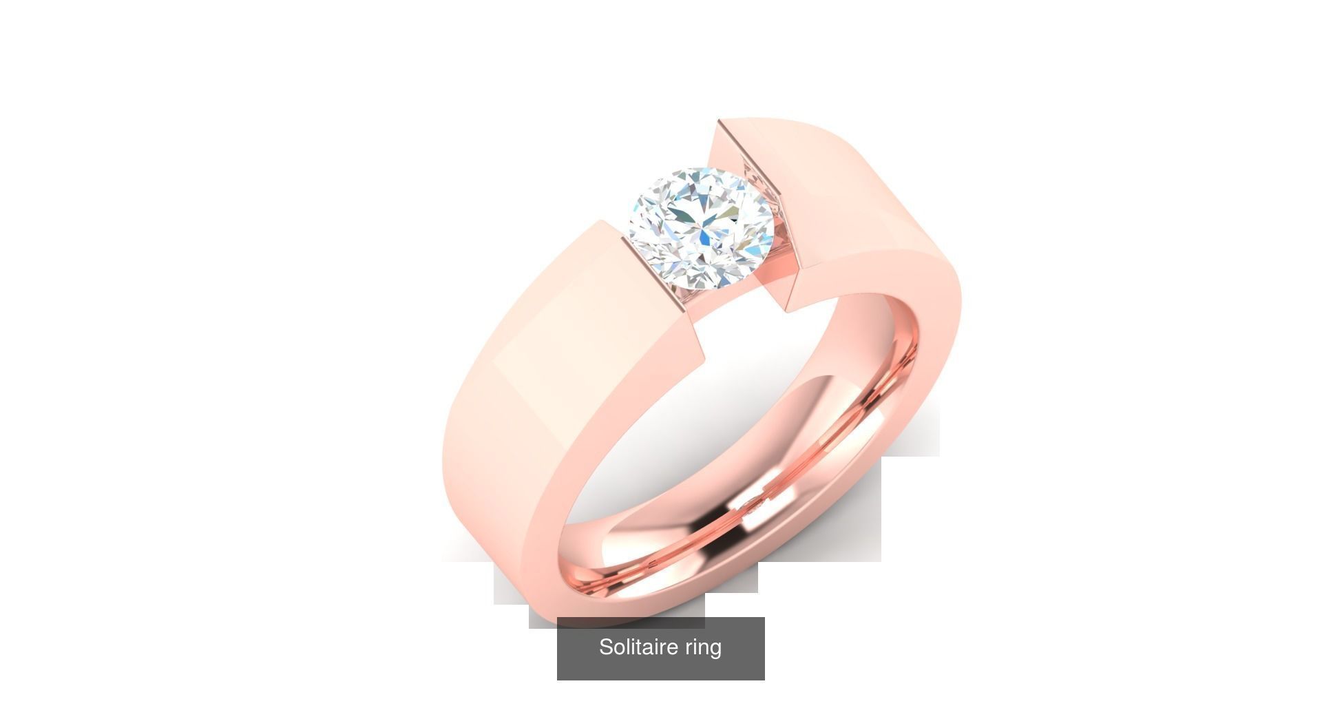 204 Solitaire ring 3D Model Collection_168