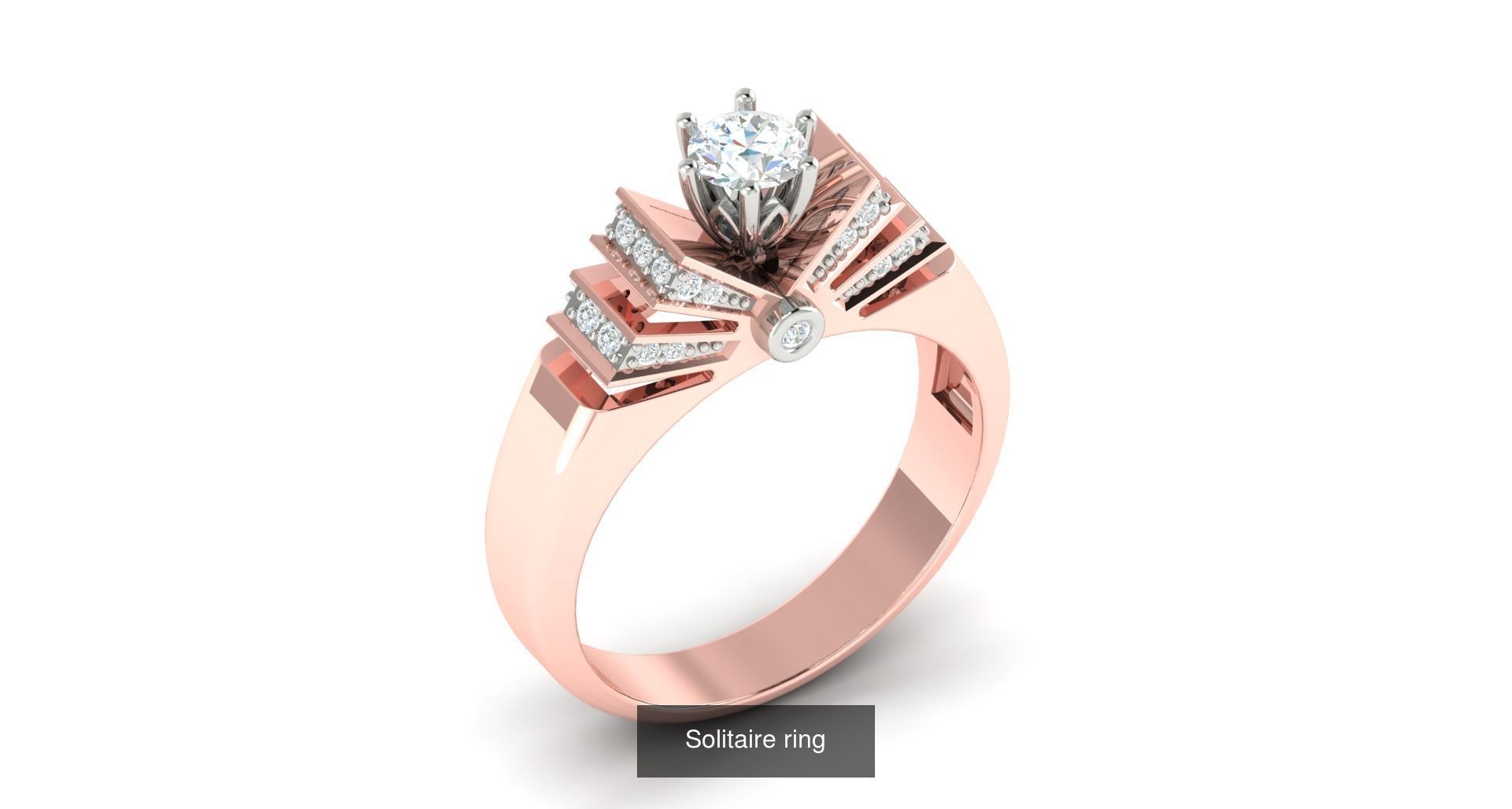 204 Solitaire ring 3D Model Collection_201