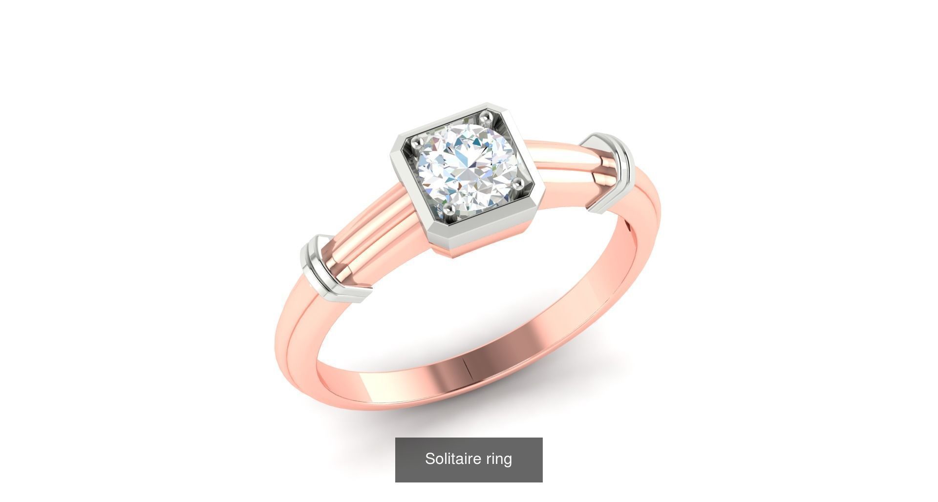 204 Solitaire ring 3D Model Collection_200