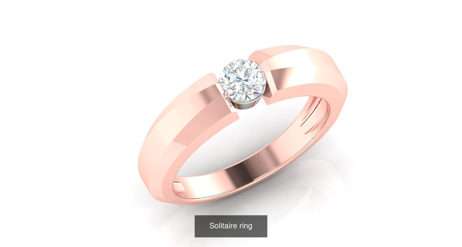 204 Solitaire ring 3D Model Collection_35