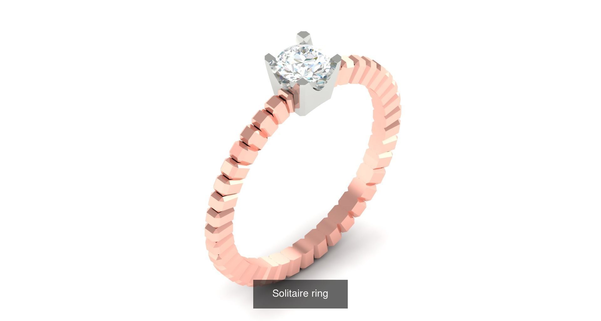 204 Solitaire ring 3D Model Collection_118