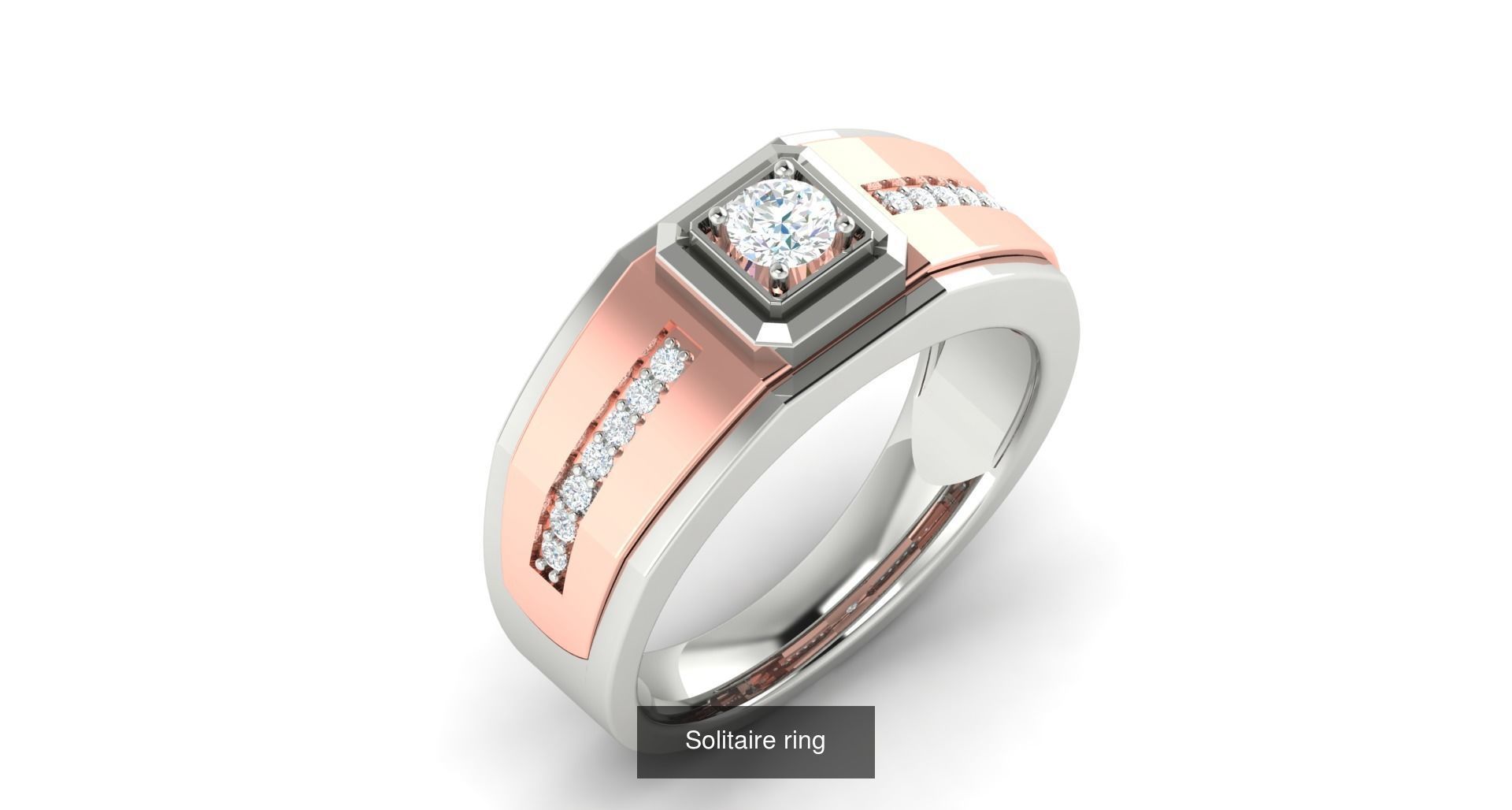 204 Solitaire ring 3D Model Collection_75