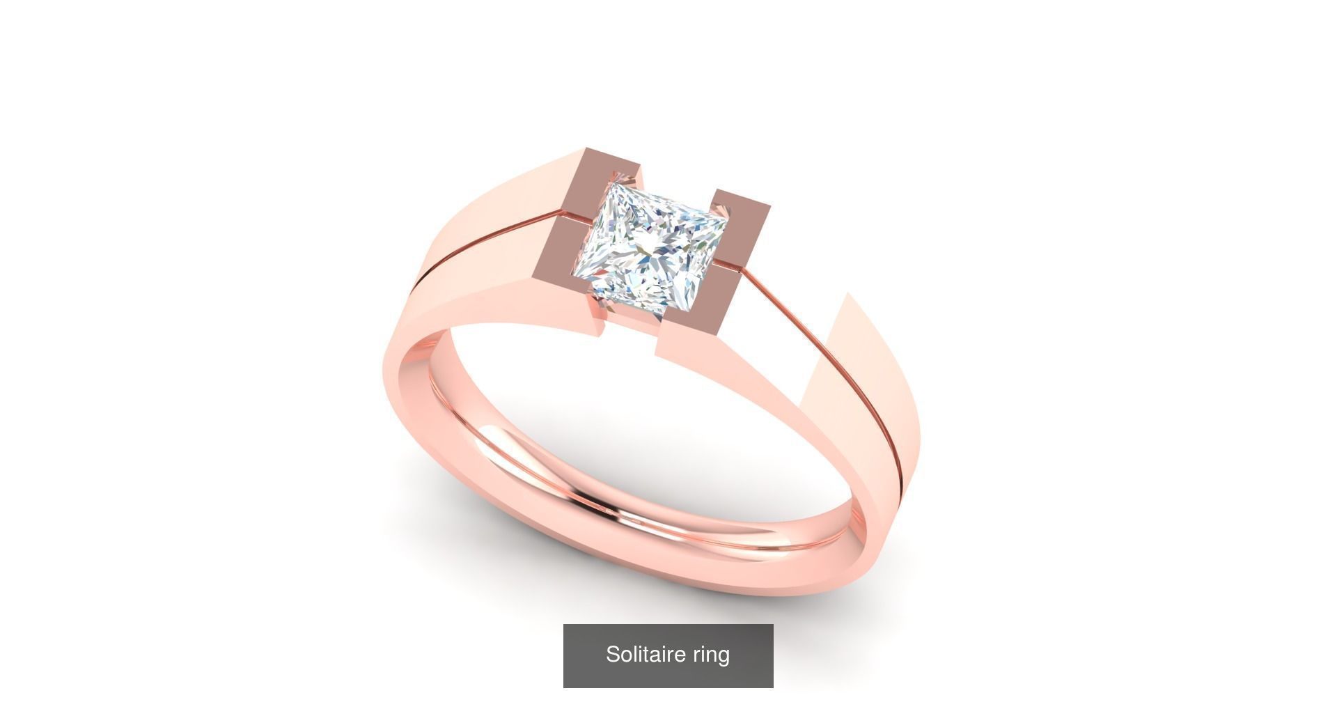 204 Solitaire ring 3D Model Collection_36