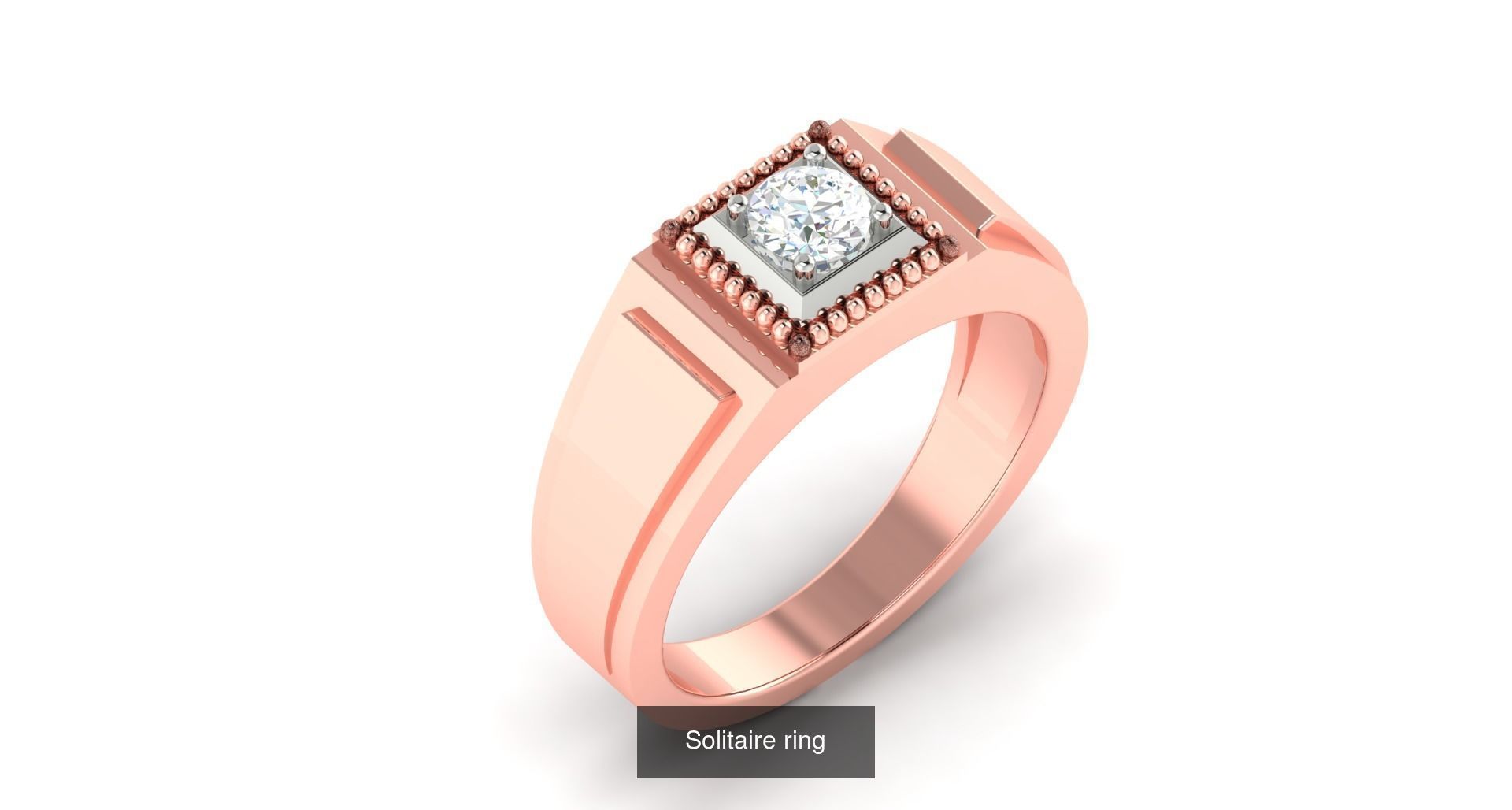 204 Solitaire ring 3D Model Collection_100