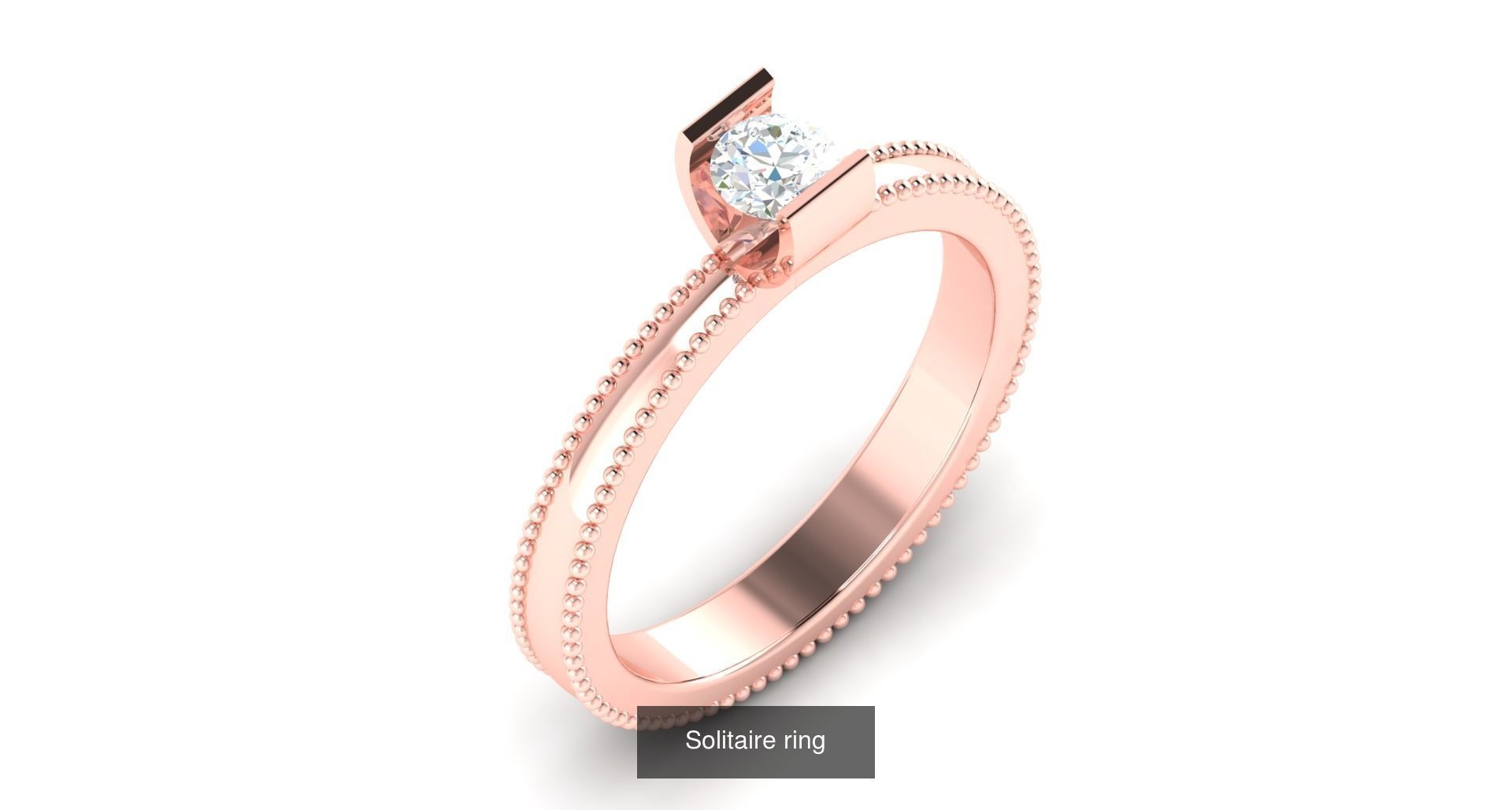 204 Solitaire ring 3D Model Collection_135