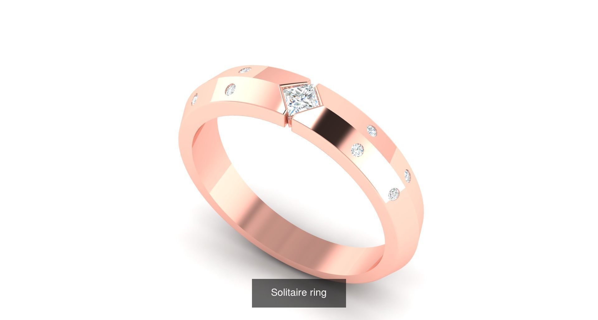 204 Solitaire ring 3D Model Collection_101