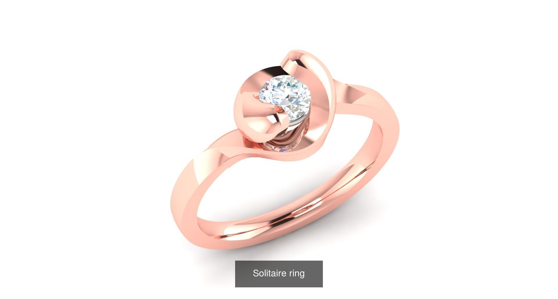 204 Solitaire ring 3D Model Collection_103