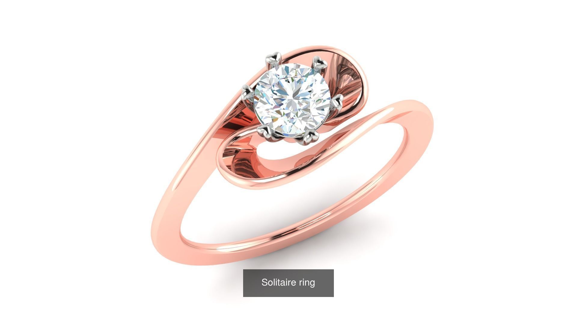 204 Solitaire ring 3D Model Collection_130