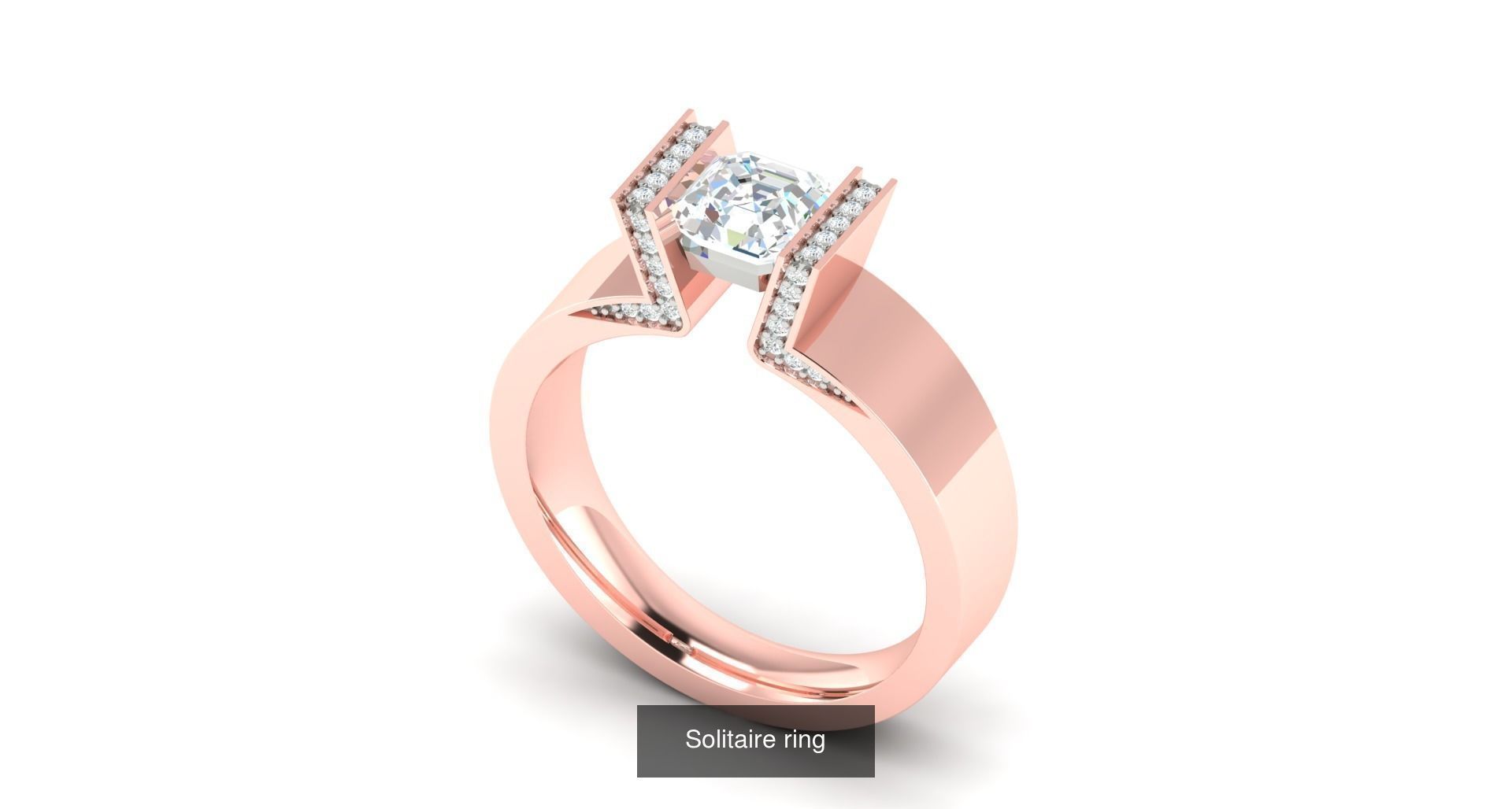 204 Solitaire ring 3D Model Collection_41
