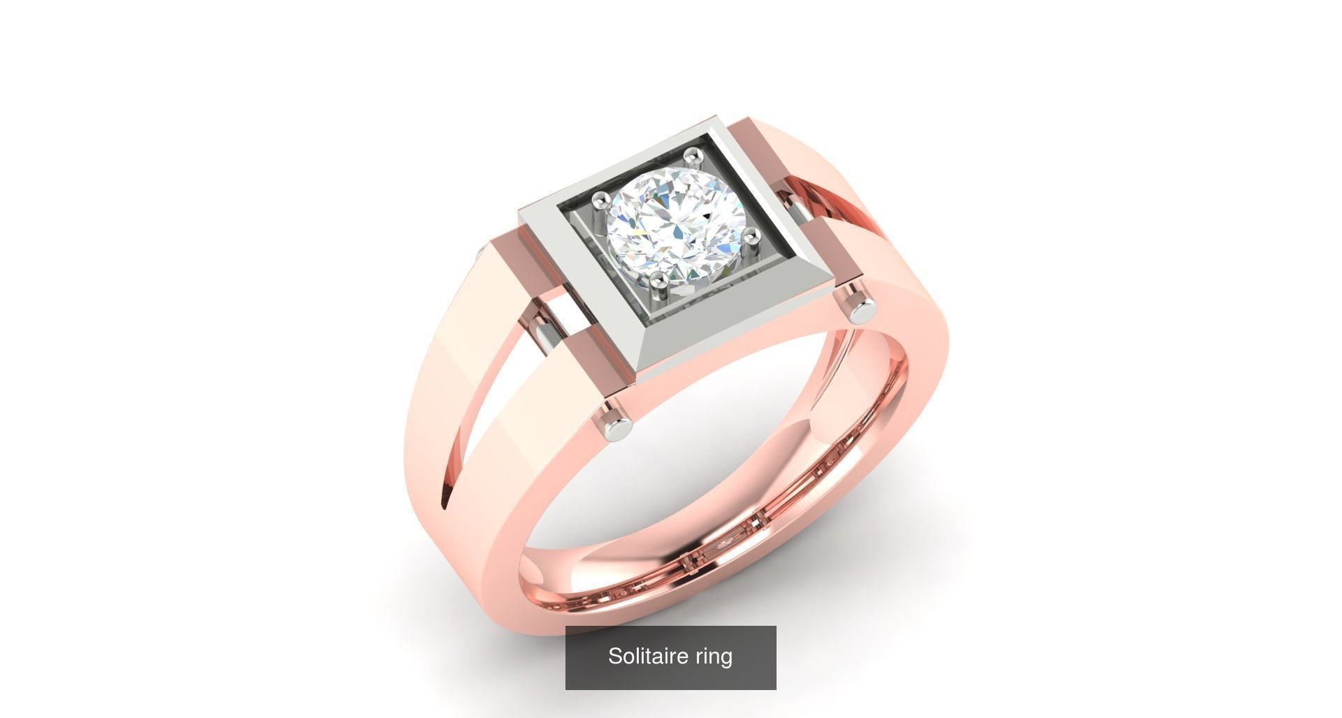 204 Solitaire ring 3D Model Collection_38