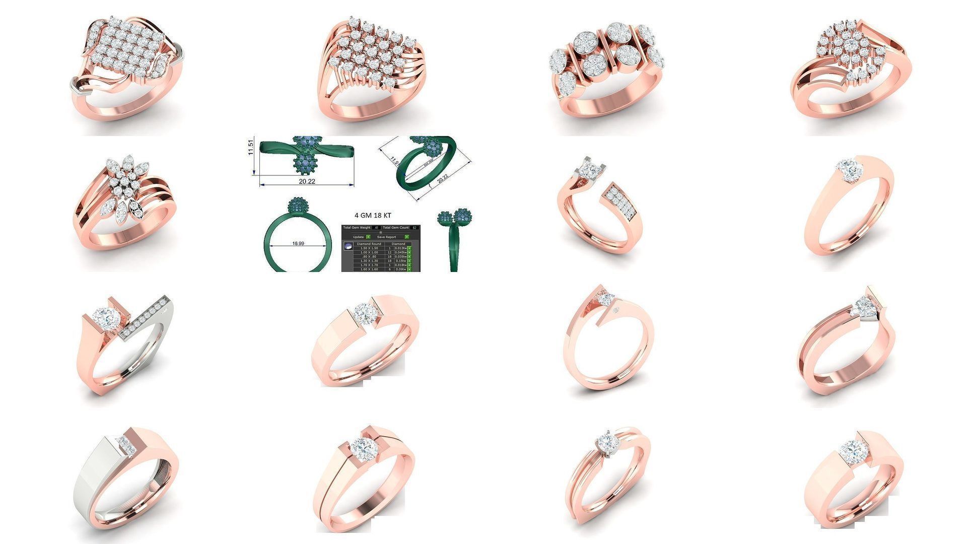 204 Solitaire ring 3D Model Collection_15