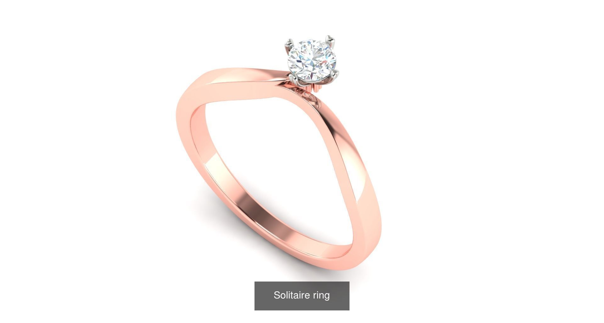 204 Solitaire ring 3D Model Collection_117