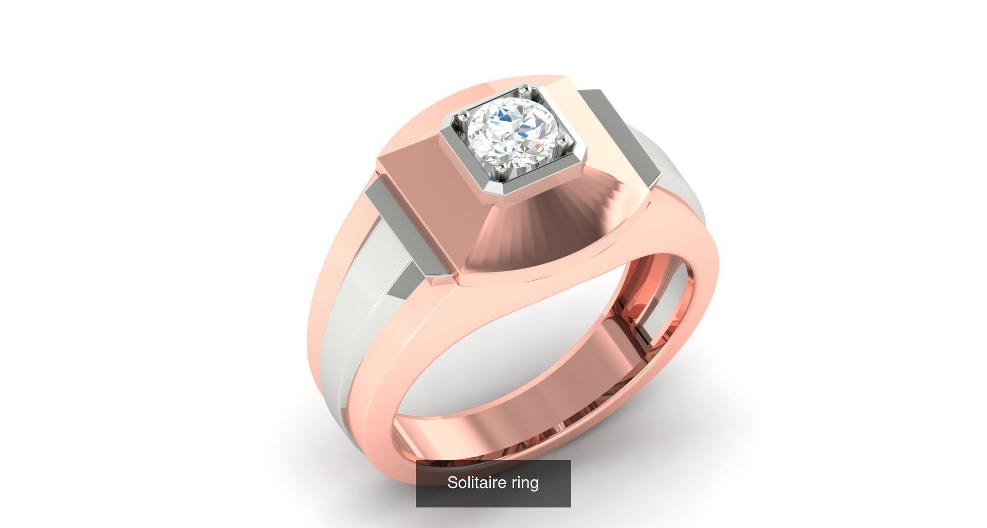 204 Solitaire ring 3D Model Collection_90