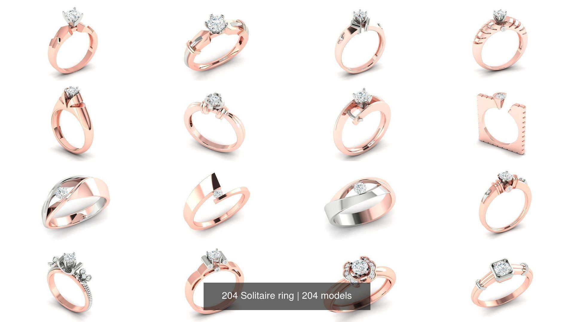 204 Solitaire ring 3D Model Collection_20
